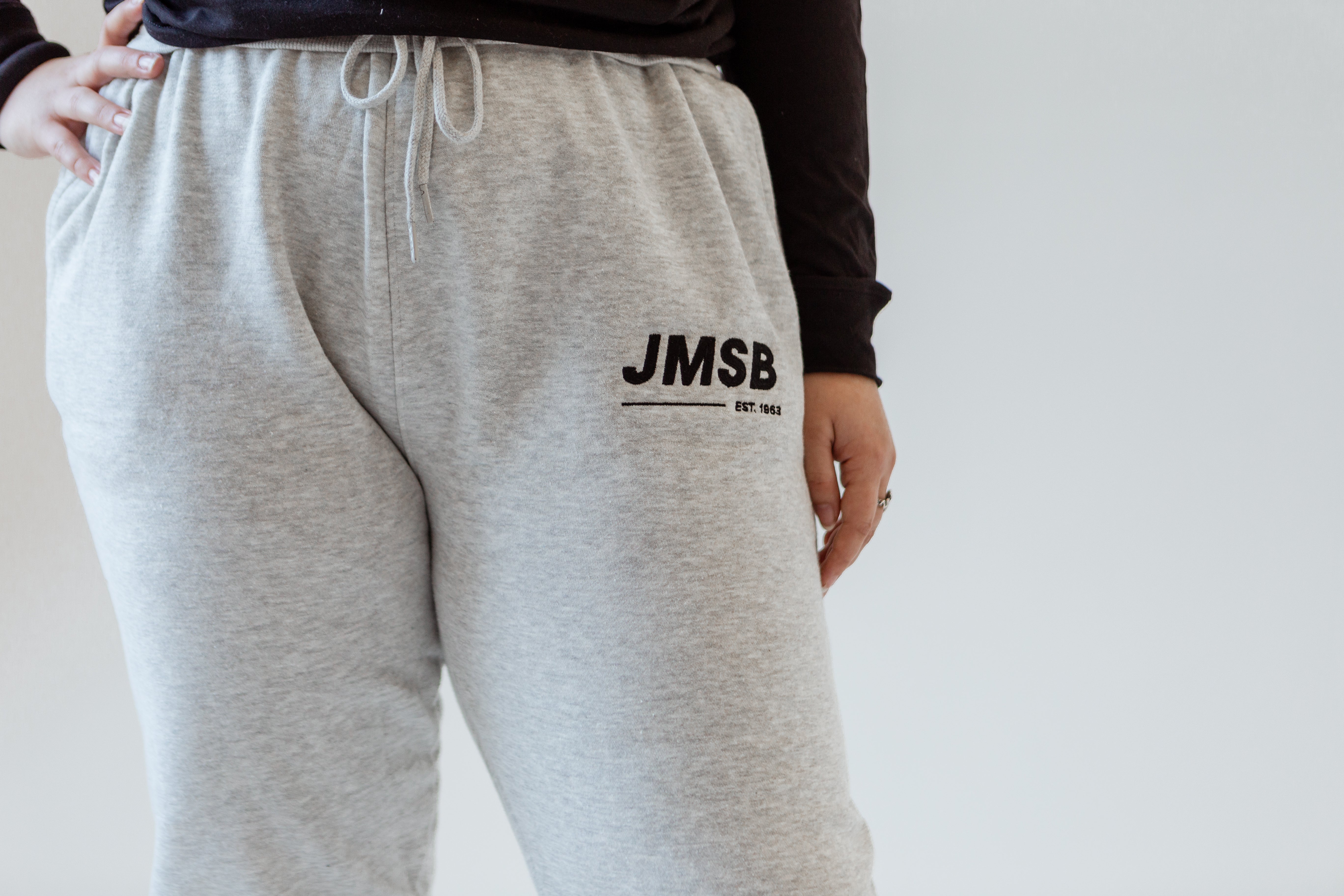 Oatmeal Grey JMSB Sweatpants