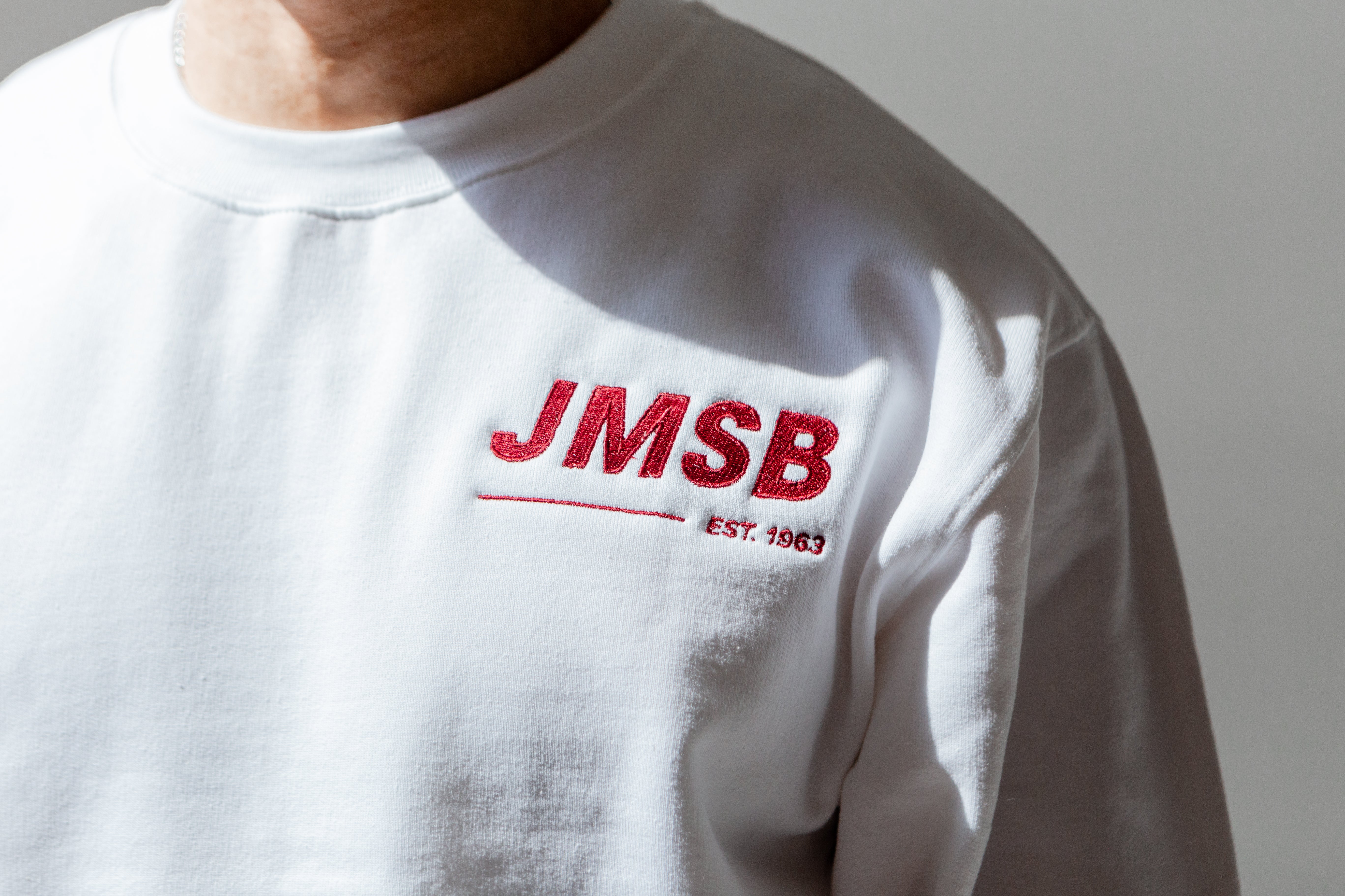 White JMSB Crewneck